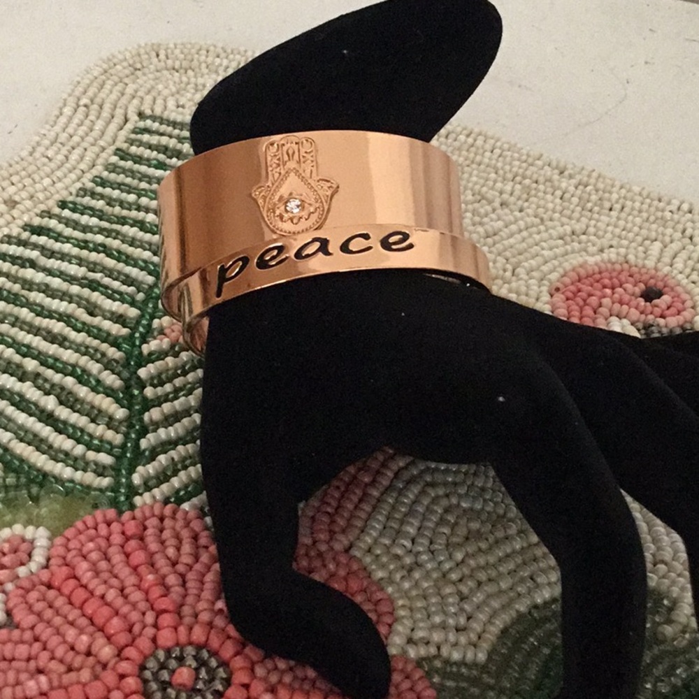 Hamsa & peace 2 pc bangle set
